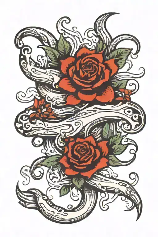 Water Lines Charching In The Hand