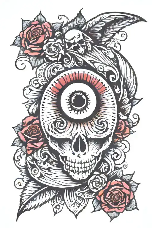 Eye With Skull