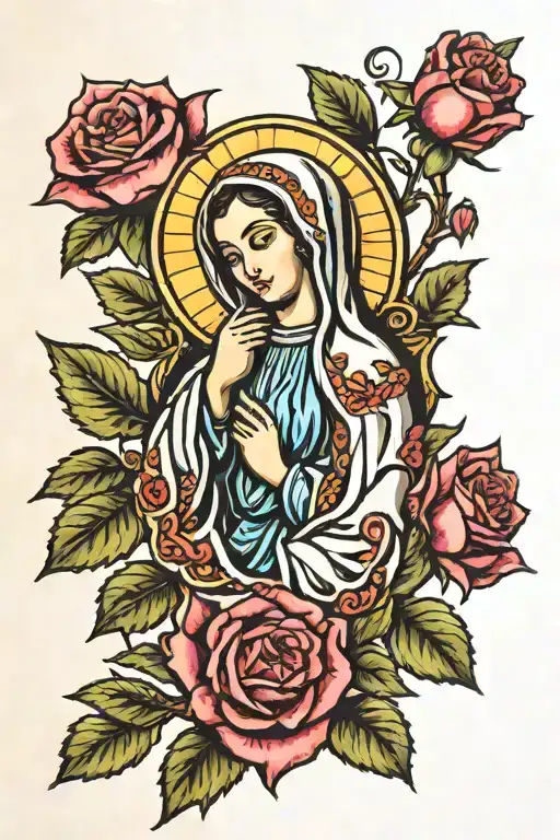 Virgin Mary Roses