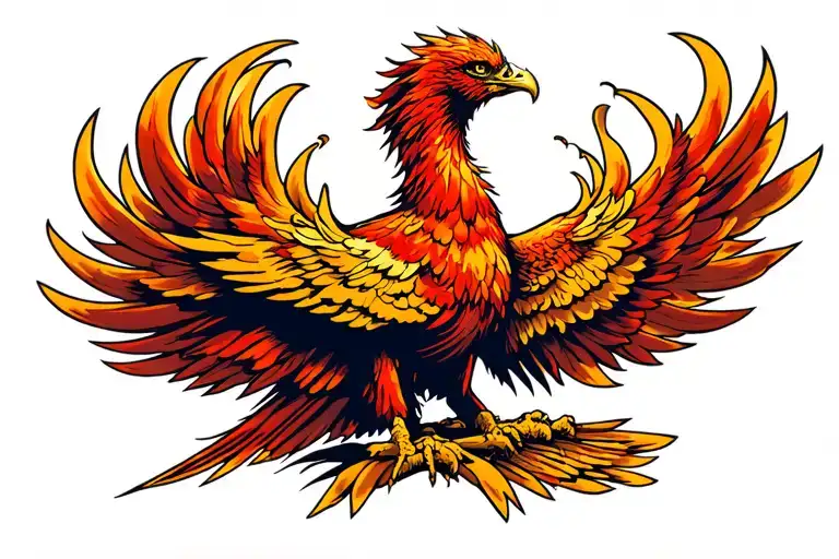 Phoenix Rising From The Ashes