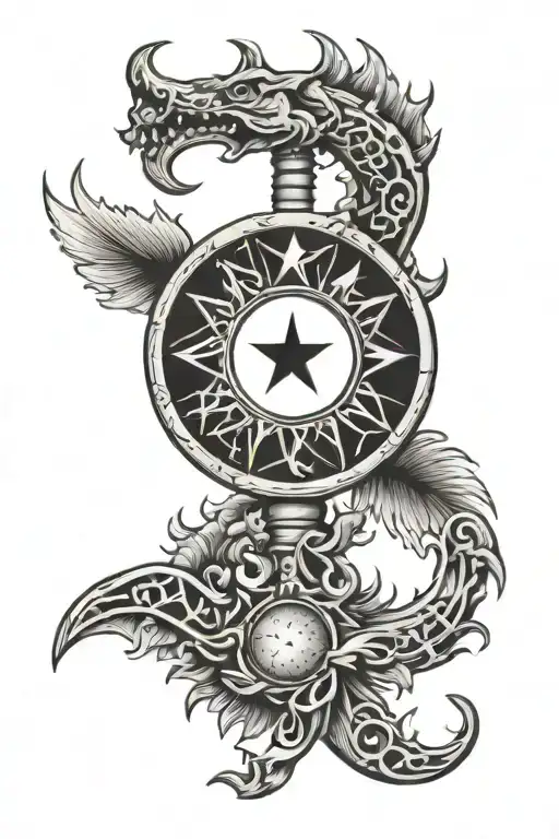 Vertebrae Symbols Moon