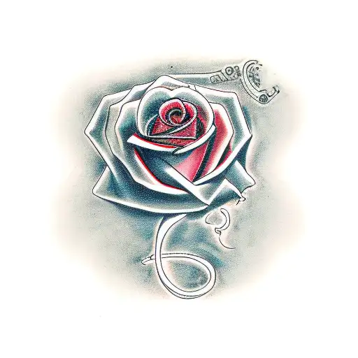 A Rose With A Hand And Dna