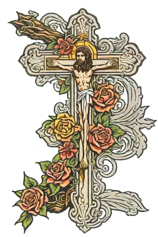 Cross And Jesus Christ