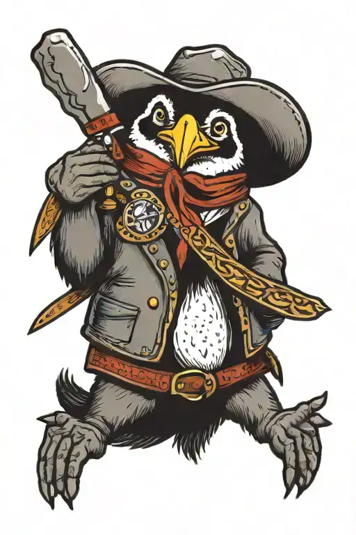 Penguin Cowboy With Haligan Bar