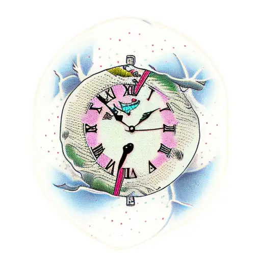 Birth Clocks Hanging From A Tree