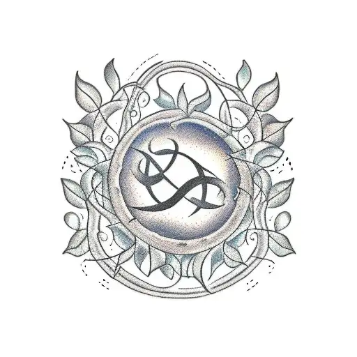 Record With Circle Of Vines Around It