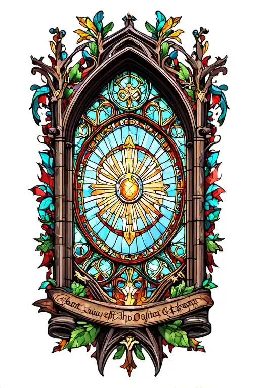 Saint Louie Cathedral Stained Glass Window