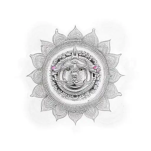 Mandala With Hindu Mythology