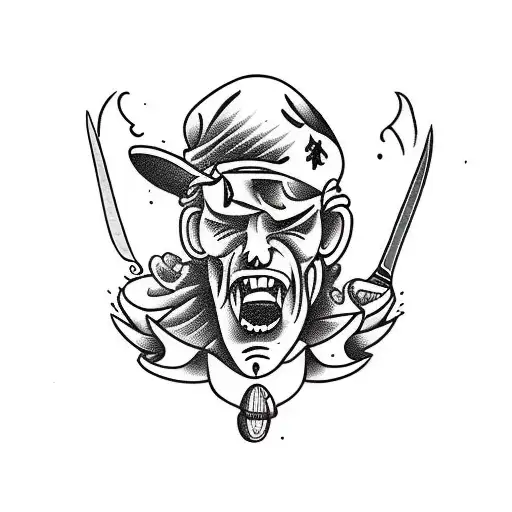 Sport Guy With Knife