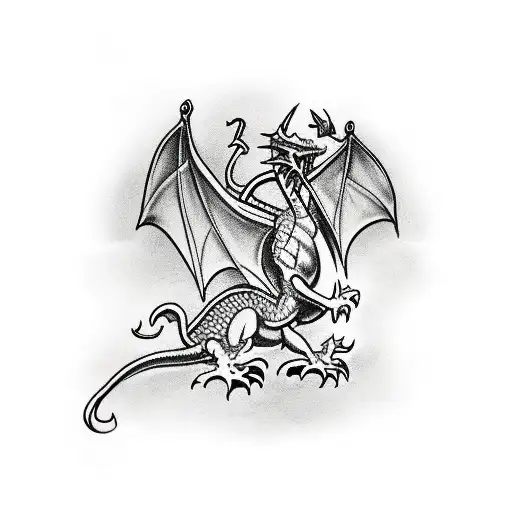 Welsh Dragon And Stingray At War To Win A Maltese Cross