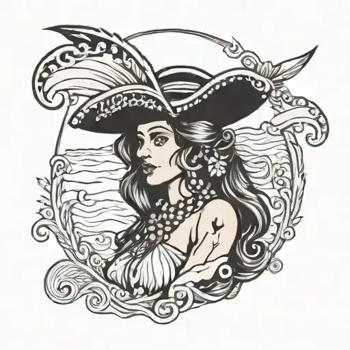 Pirate Gypsy Woman Side View