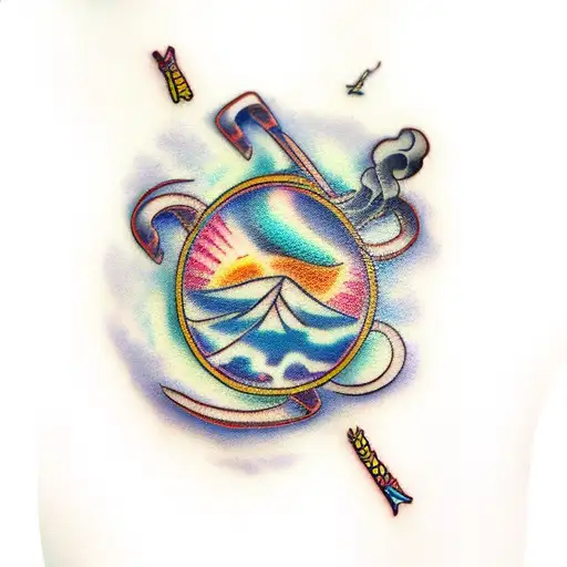 Open Book With Pastel Clouds