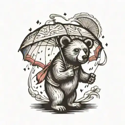 Bear With Umbrella