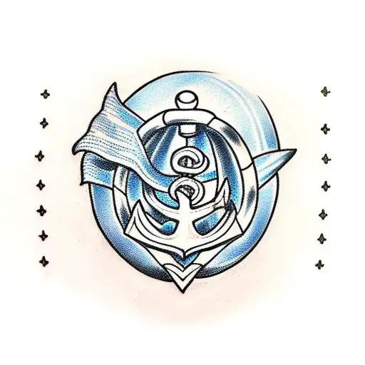 A Shell With An Anchor