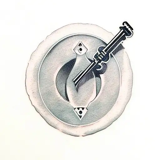 A Hourglass Shaped Like A Door Key Hole