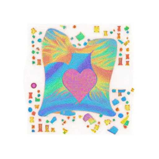 Puzzle Piece Colored In Rainbow And Colored Outside The Lines