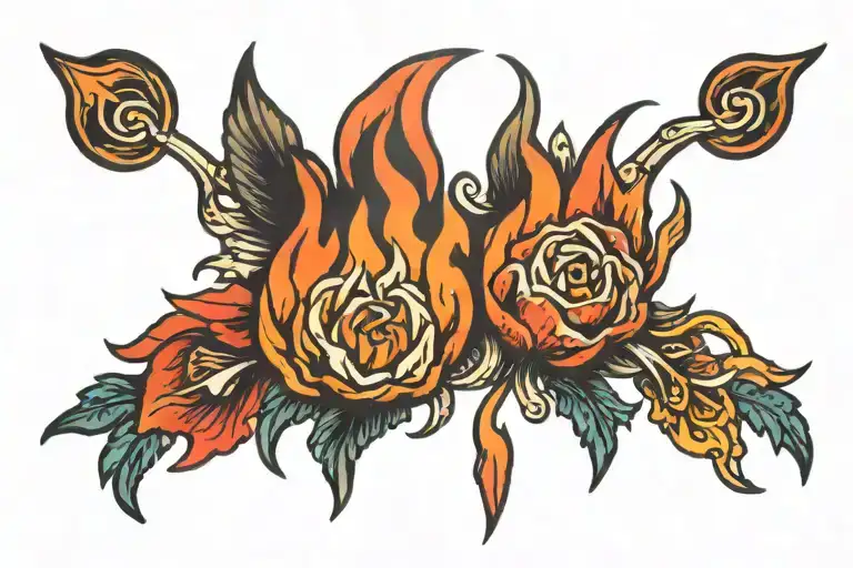 Twin Flame Magnet Fire