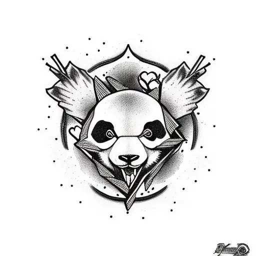 Panda Che Mangia Foglie Di Marijuana