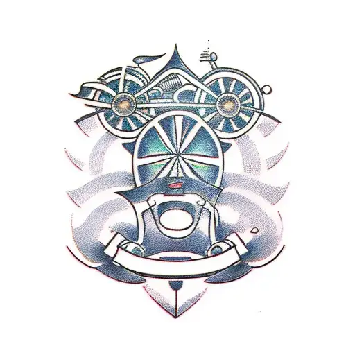 Incorporate Elements Of Cars And Motorcycles Into A Family Tree Design