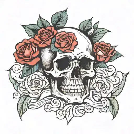 Skull And Roses