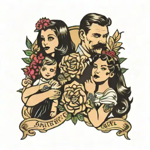 Dad And Daughters Avery And Charlotte