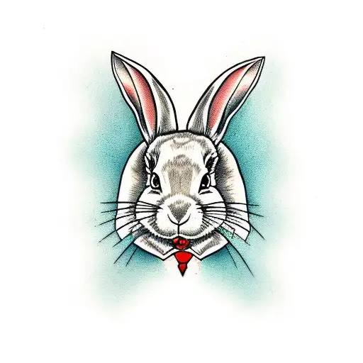 Rabbit Dressed As Italian Mafia