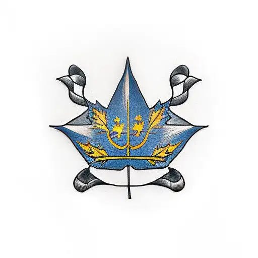 Fleur De Lys And Maple Leaf