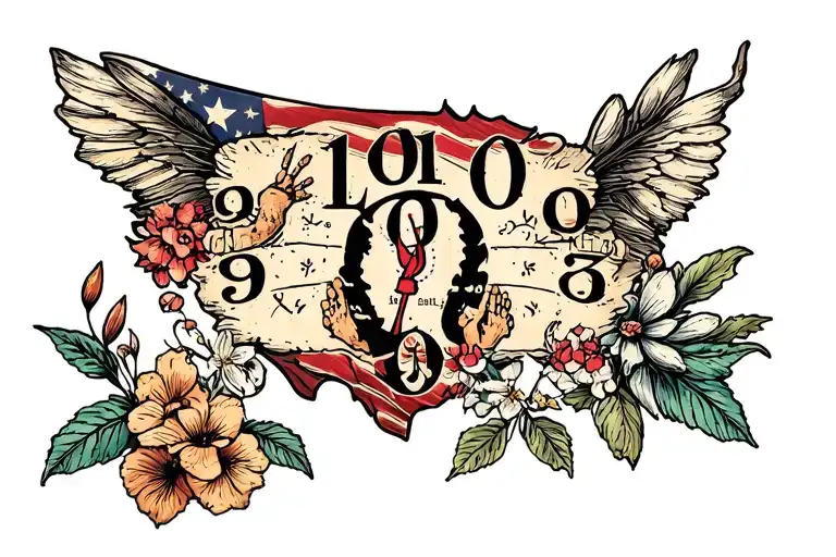 Infant Footsteps With Time Of Birth