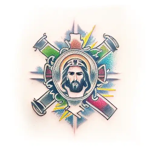 Jesus Cross With Wrist Band