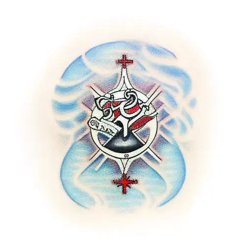 Jesus Cross With Aram Band