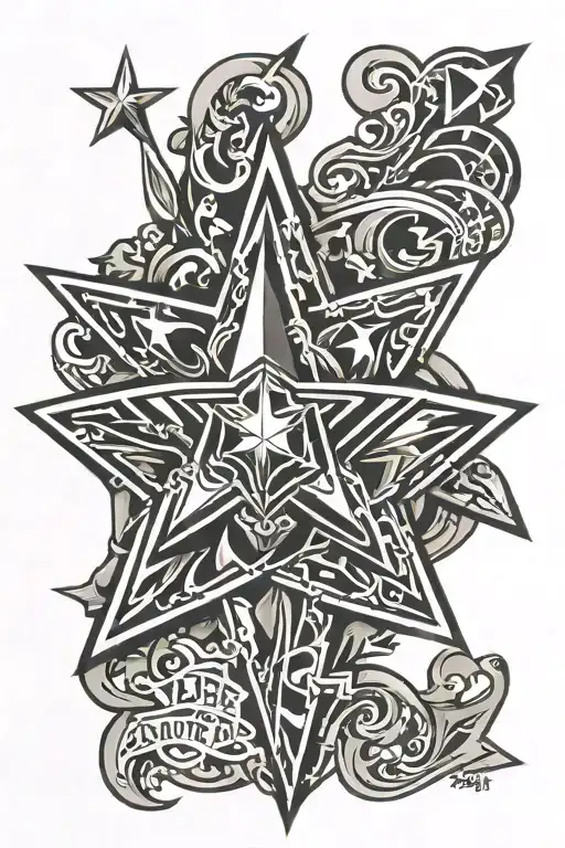 Graffiti Star Alaska Fourteenth Geomatric Lettering