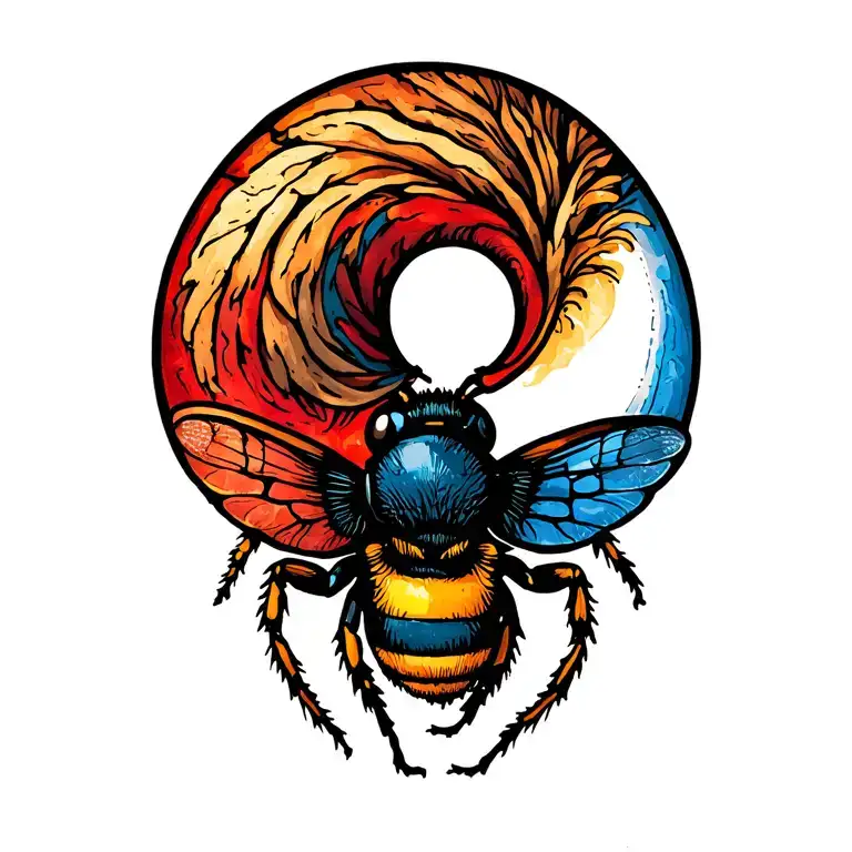 Semicolon As A Wasp Body Blue