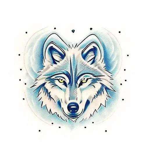 Wolf And Heart And Signature