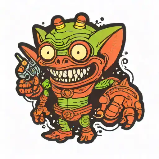 Alien From Toy Story Wearing Sunderland Kit