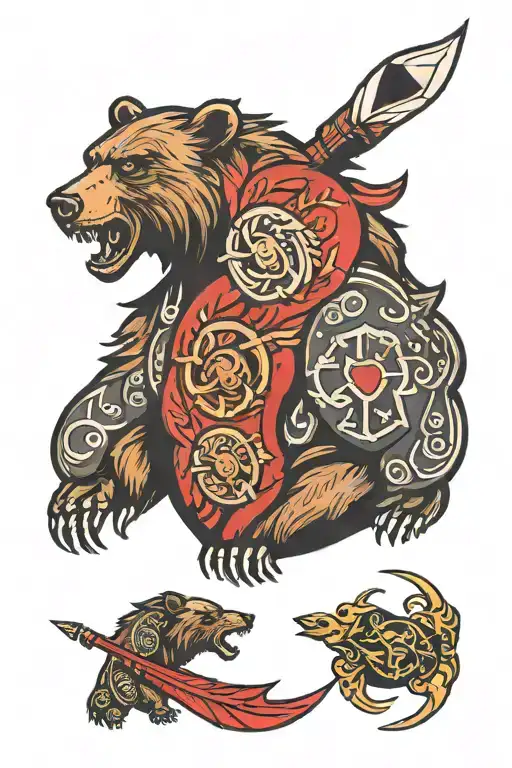 Bear School Medallion From The Witcher Game