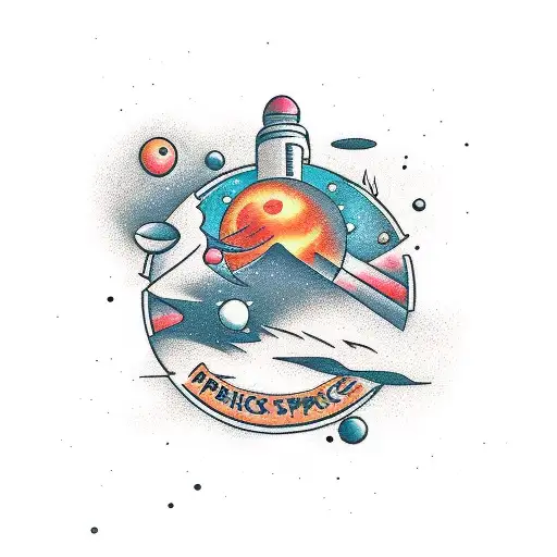 A Product Designer Creating A Masterpiece With Elements Of Space And Science