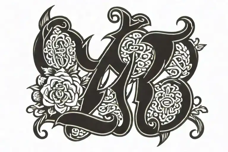 Ambigram Friends Family
