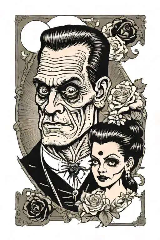 Frankenstein And His Bride Goth