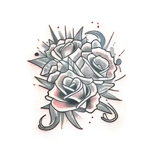 Black And Red Full Sleeve