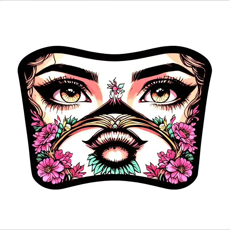 Girls Eyes Looking Forward