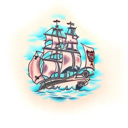 Pirate Ship Leg Sleeve