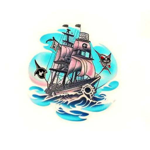 Pirate Ship Leg Sleeve