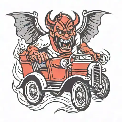 Devil Driving Car