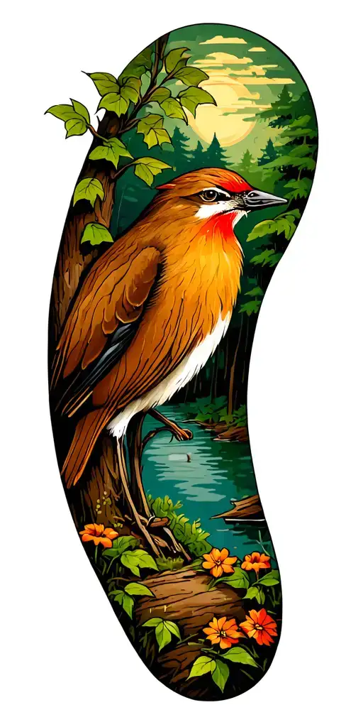 Whimsical Woodland Scene