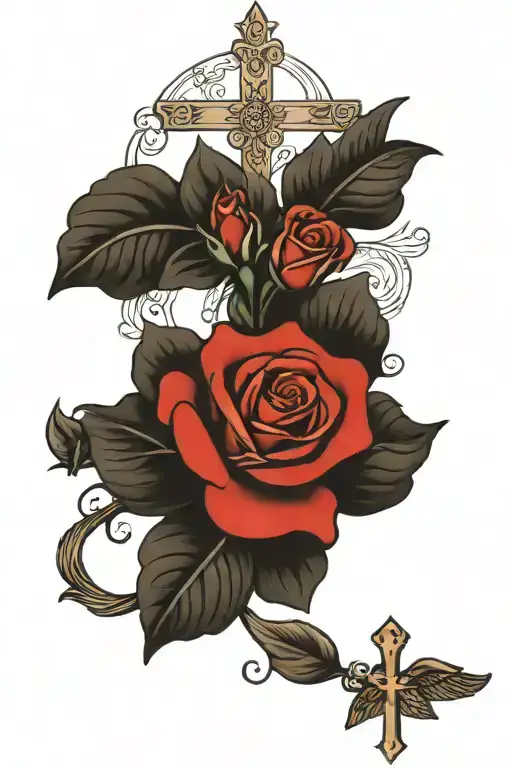Catholic Inspired Tattoo Featuring