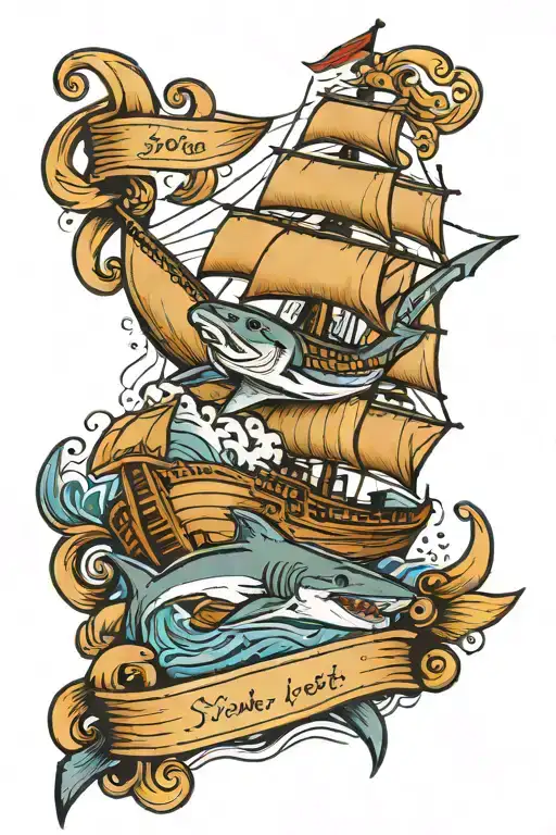 Shark And Ship