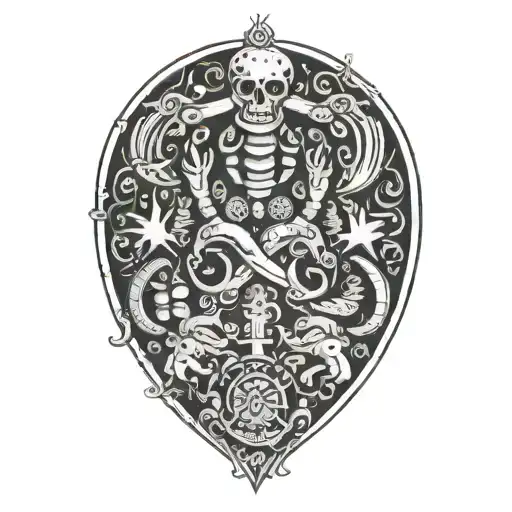 Family Tatoo With Virgo And Cancer Parents And Scorpio And Pisces Children