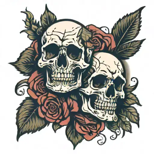 Skull And Roses
