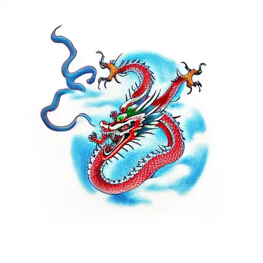 Chinese Dragon That Wraps Around Arm