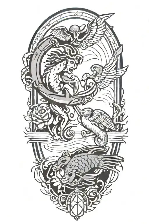 Pisces And Scorpio Zodiac Signs With A Guardian Angel Libra